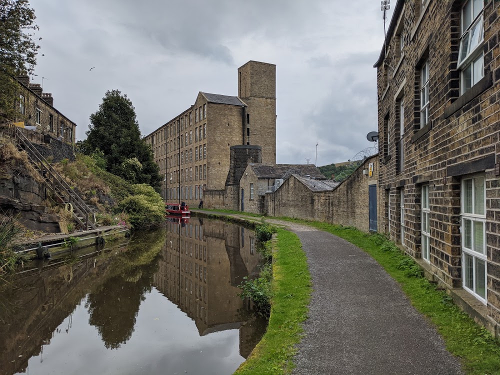 Sowerby Bridge Canal Wharf Landmark Sign